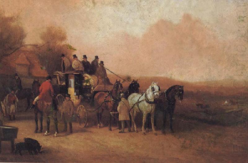 People ride horses, unknow artist